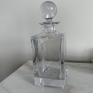 NIB PINK Tiffany & Co. Classic Square Decanter - Pink Crystal Glass - 26oz